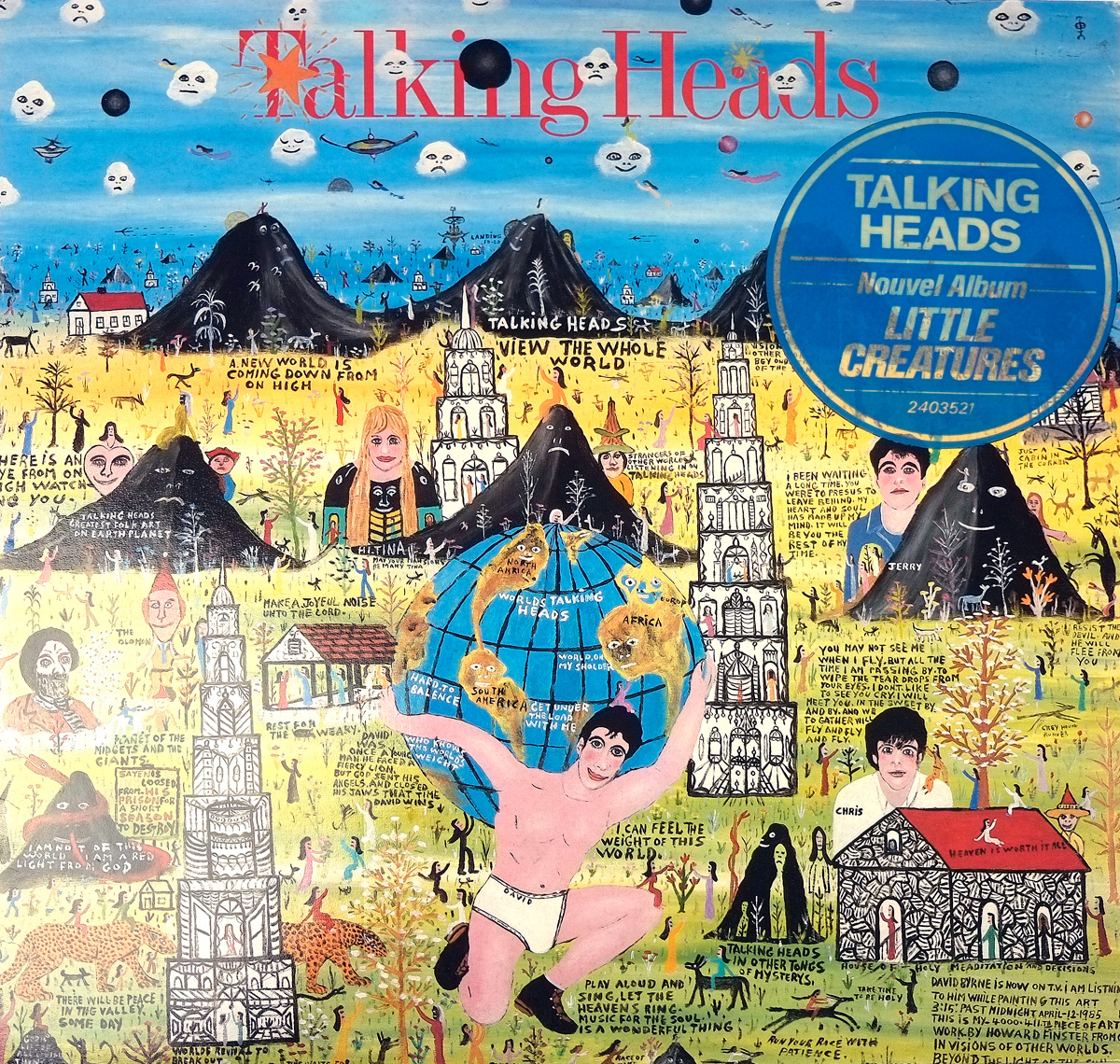 large photo of the album front cover of: TALKING HEADS Little Creatures 